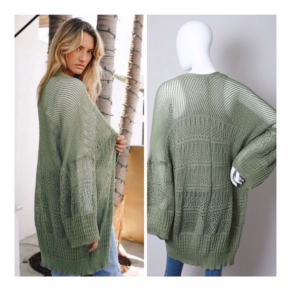 💐Knit netted cardigan - Picture 2 of 2